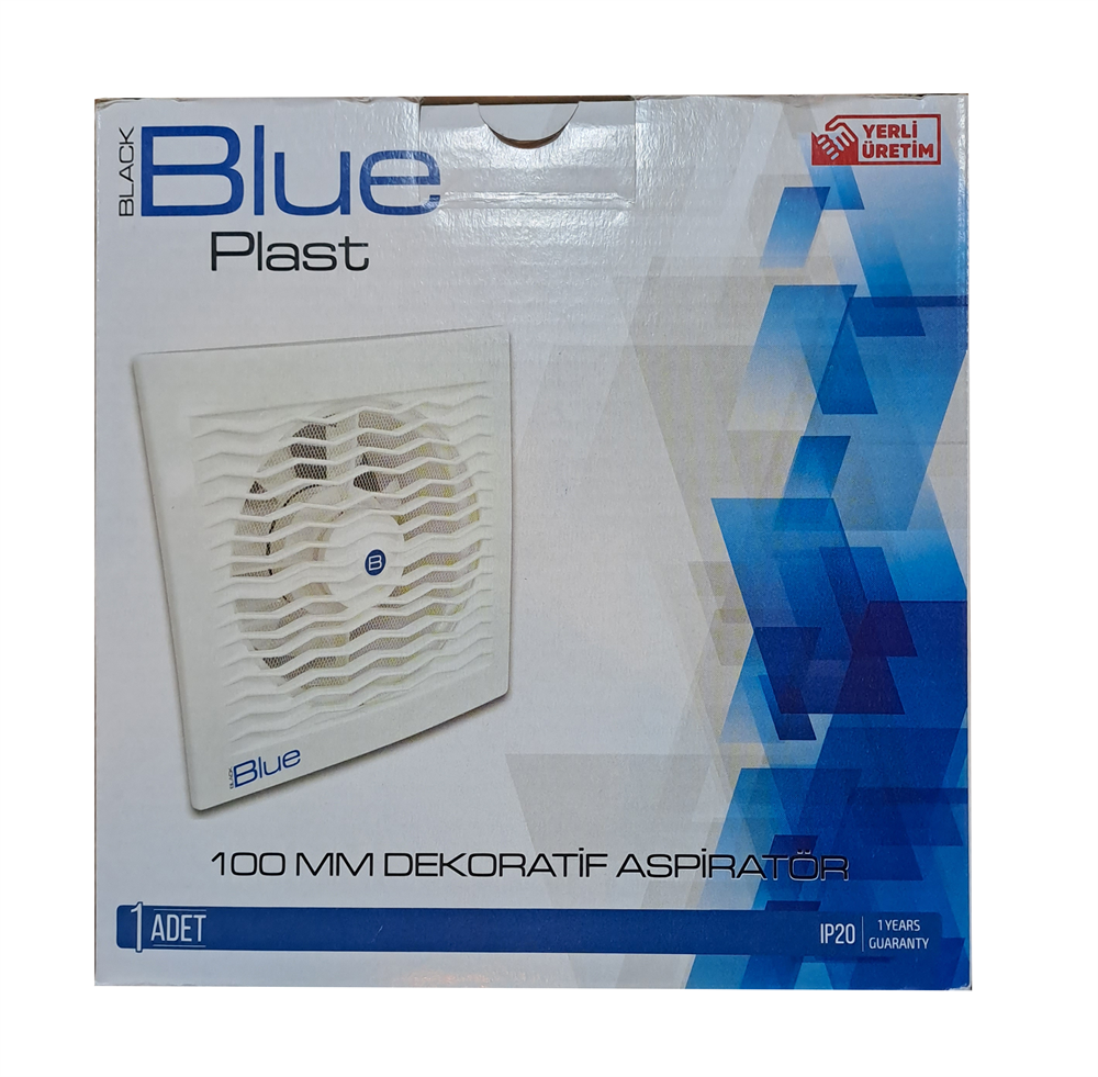 Black Blue Dekoratif Aspiratör 100 MmFan ve Havalandırma Grubu