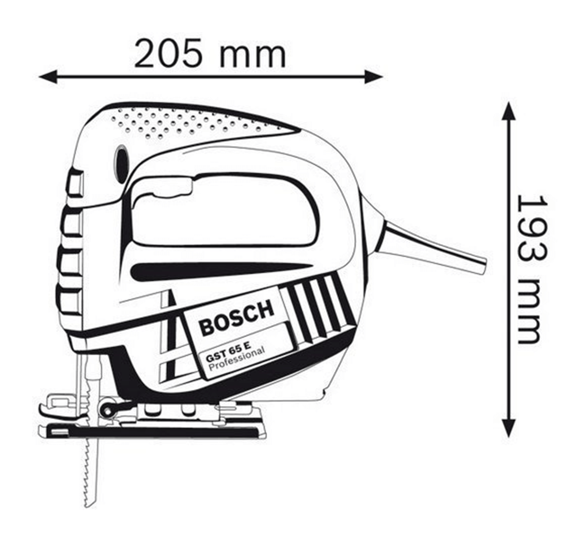 Bosch GST 65 BE 400W Elektrikli Dekupaj Testere Makinası