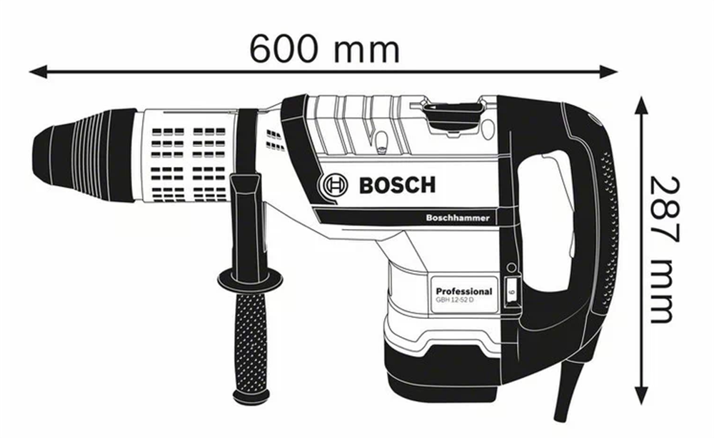 Bosch Profesyonel GBH-12-52D 1700W Sds-Max Kırıcı DeliciKırıcı-Delici Matkap