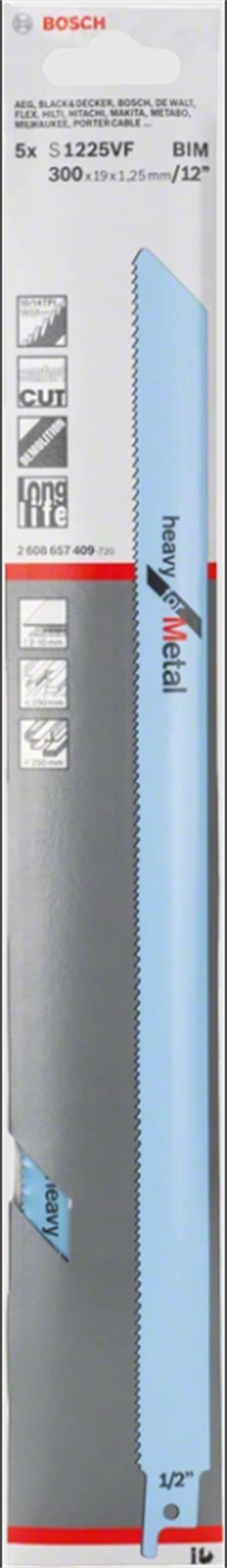 Bosch Tilki Kuyruğu Bıçağı S 1225vf 300mm Tilki Kuyruğu Testereler