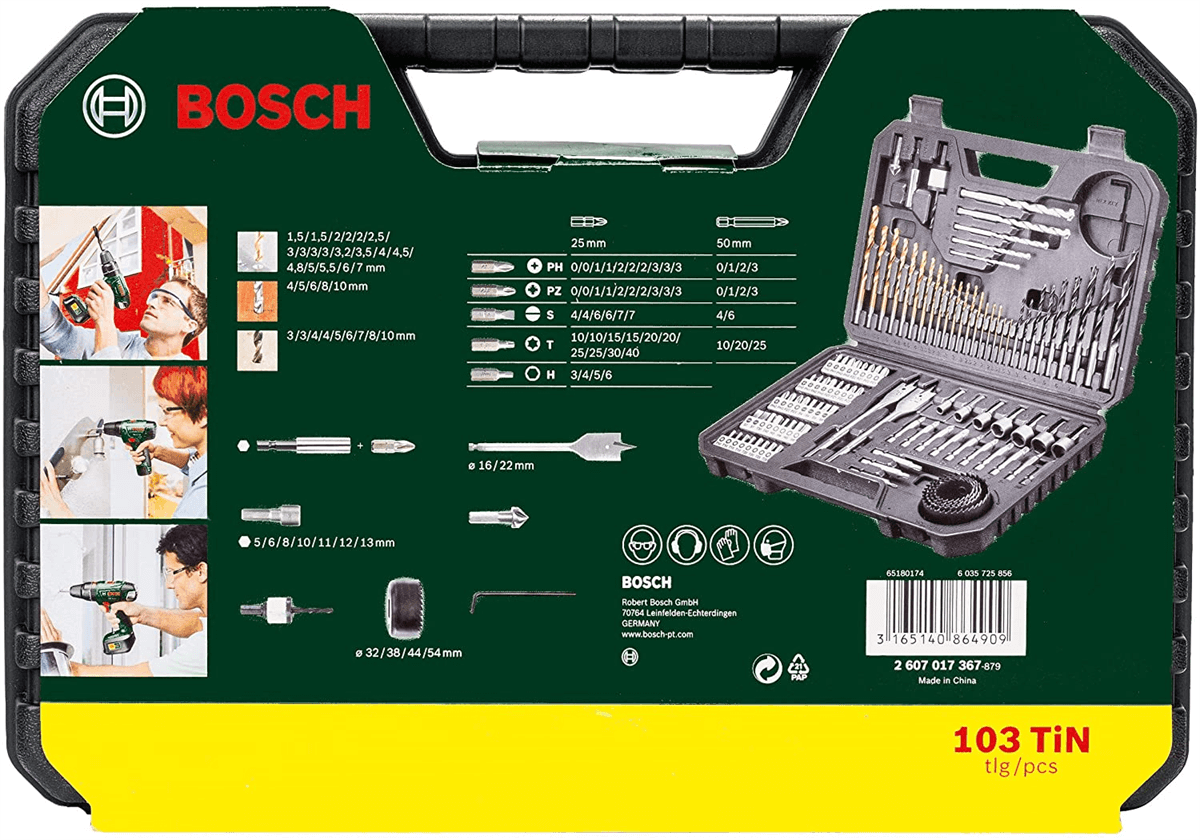 Bosch V-Line 103 Parça Vidalama Ve Matkap Ucu Seti  - 2 607 017 367Matkap Uçları