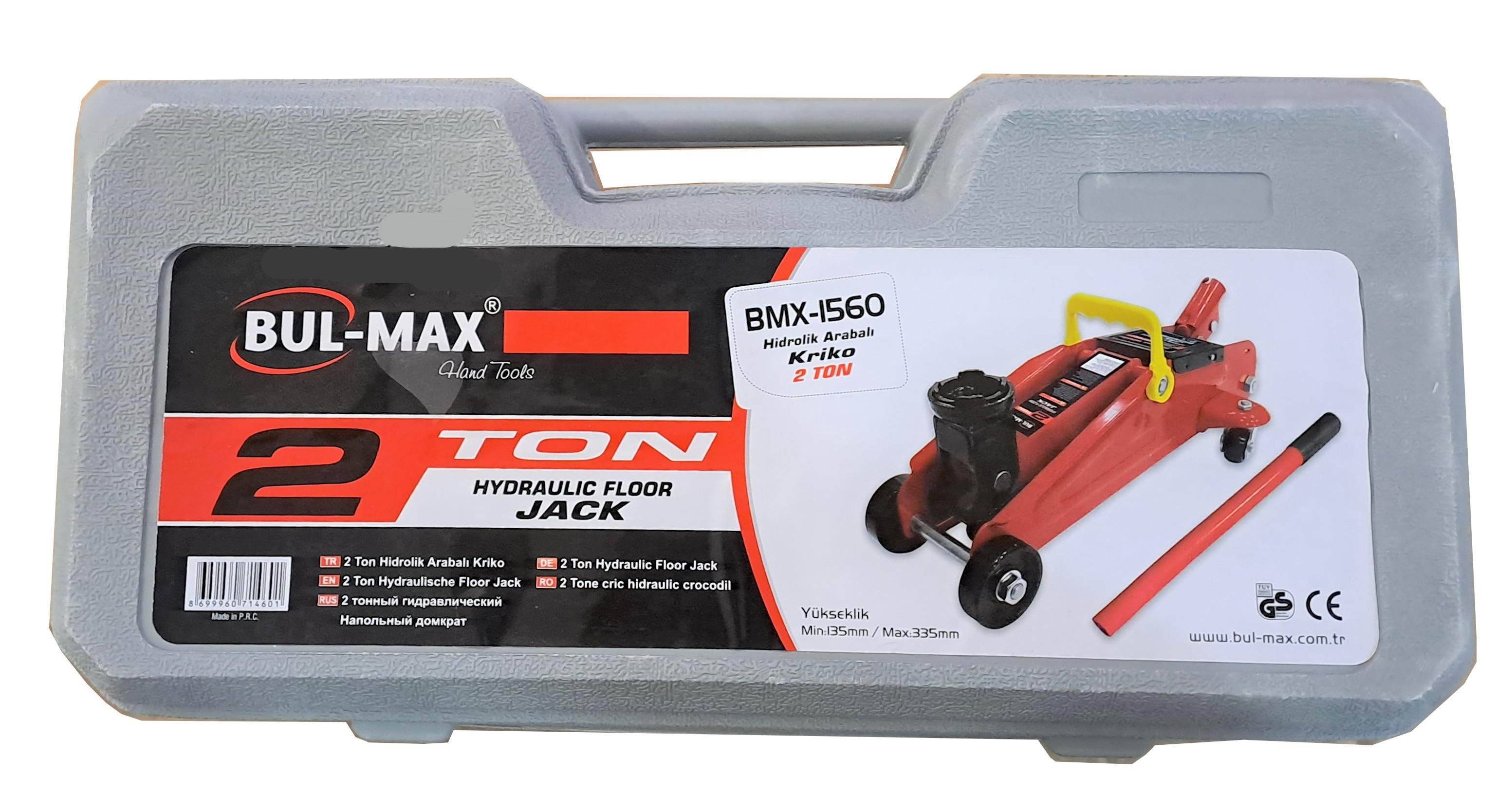 Bulmax Hidrolik Arabalı Kriko 2 Ton Bmx-1560Krikolar