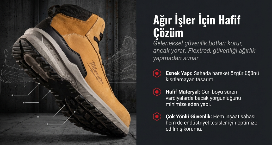 Milwaukee Flextred Ayakkabı S3S 1M171311 Esd 45 NO 4932493749İş Ayakkabıları