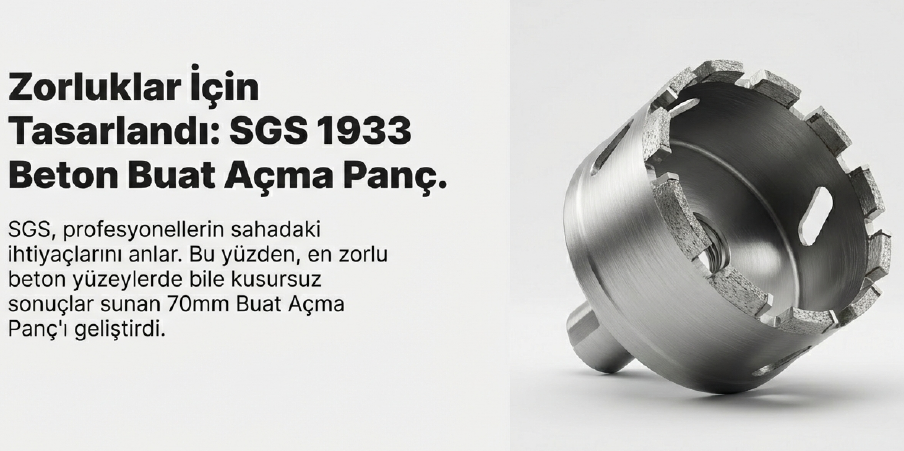 Sgs Beton Buat Açma Panç 70 mm SGS1933Pançlar