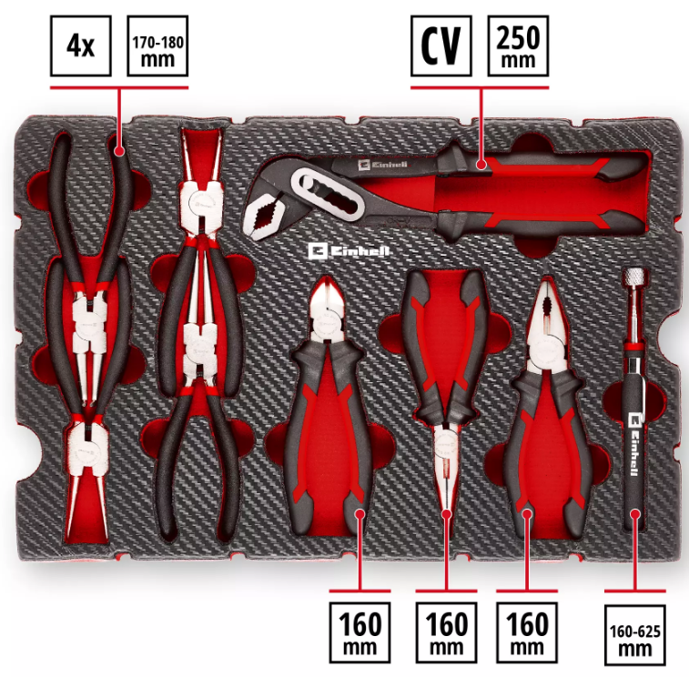 Einhell Pense Seti 9 Parça 370522Penseler