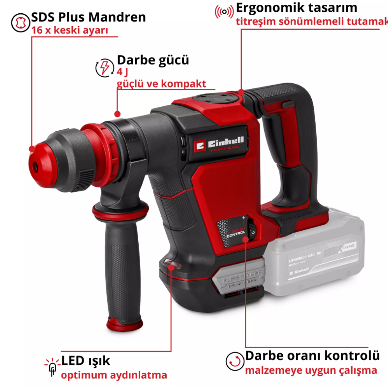 Einhell Tp-Dh 18/4 Li BL Solo Kırıcı 4514190Akülü Kırıcı-Delici Matkaplar