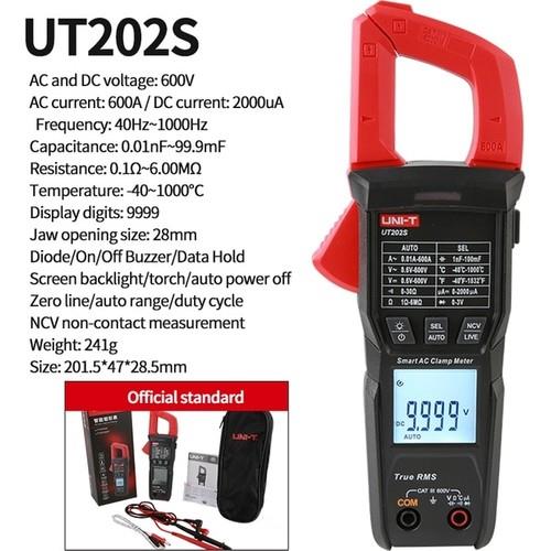 Uni-T UT202BT Dijital Pens Ampermetre Bluetooth Bağlantılı 600A Test CihazıÖlçüm Aletleri