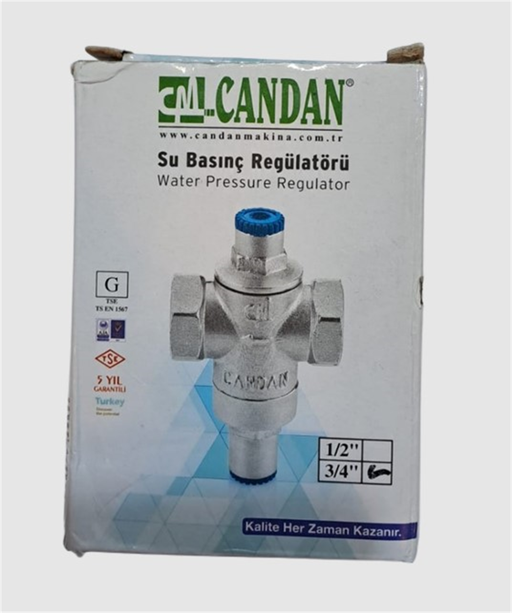 Candan Su Basınç Regülatörü Rekorsuz 3/4''Su Basınç Regülatörü