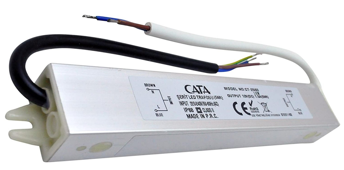 Cata Şerit Led Trafosu 1.5 A CT-2560Led Trafolar