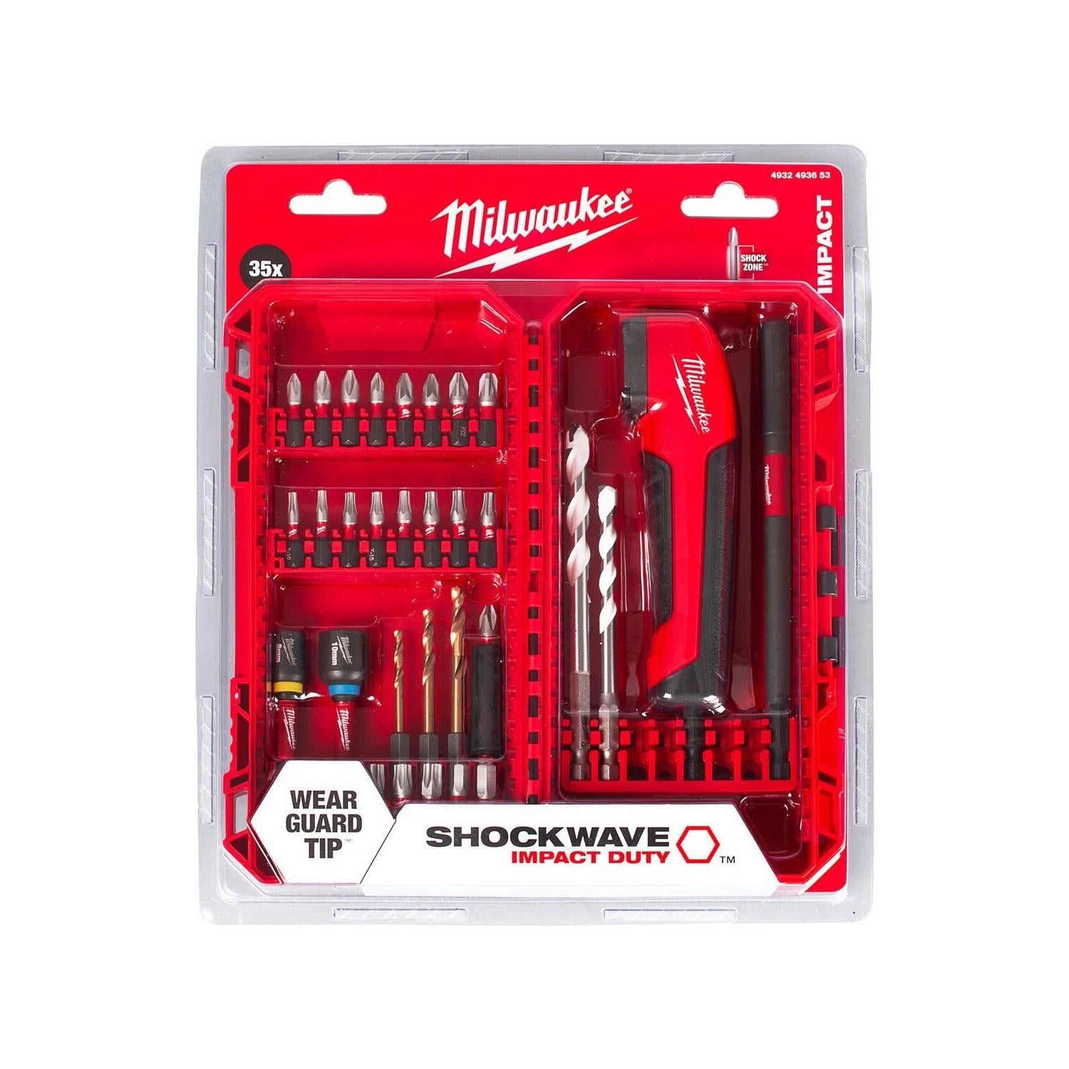 Milwaukee Impact 35 Parça Bits Set 4932493653Bits Uçlar ve Adaptörler