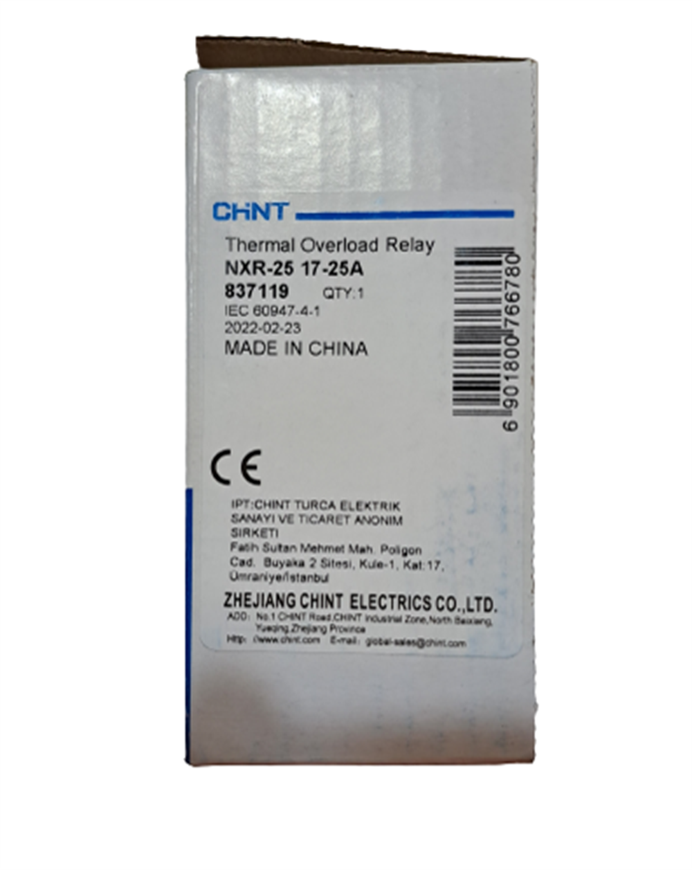Chint Termik Röle NXR-25 17-25A 837119Sigortalar