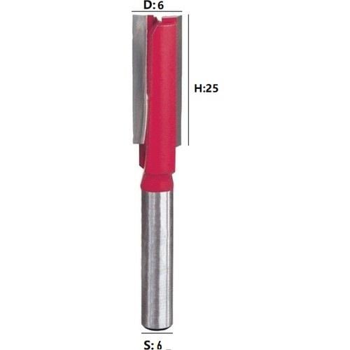 Çift Bıçaklı Tarama Bıçağı 6Mm X 6MmFreze Uçları