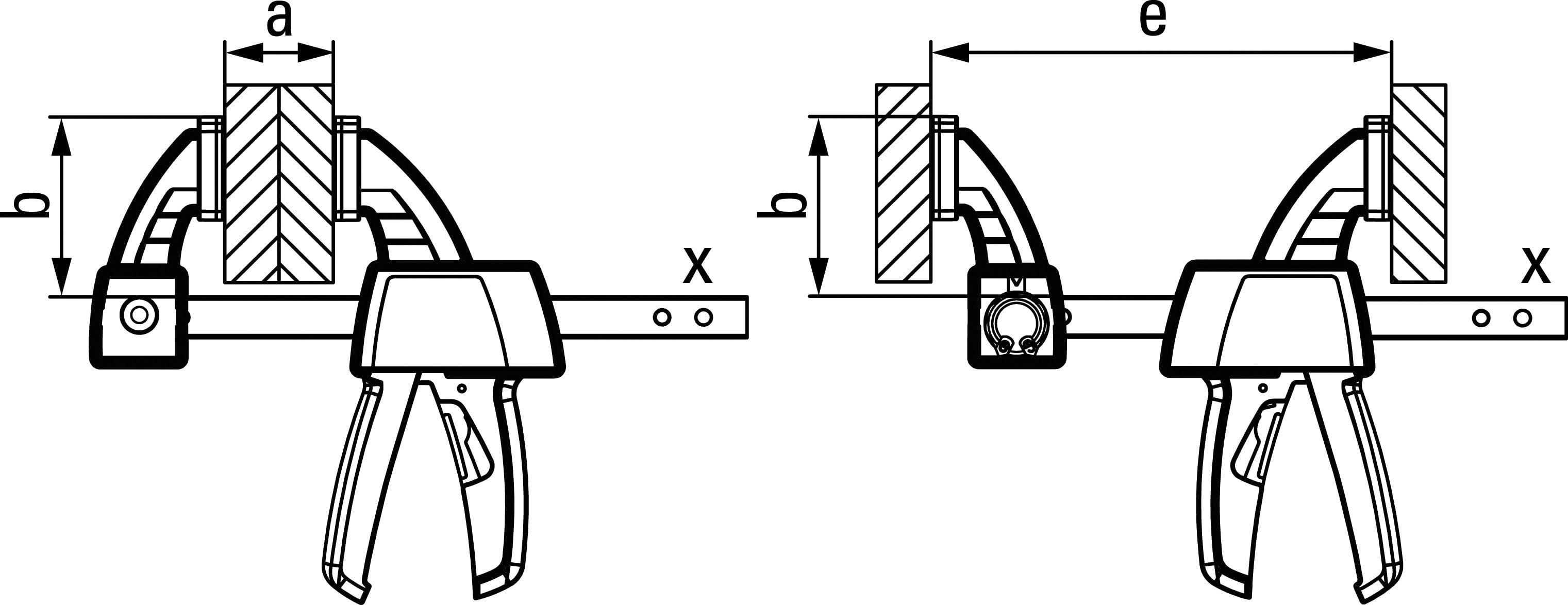 CIRCIR MEKANİZMALI TEK EL İŞKENCE 300mm 2000N