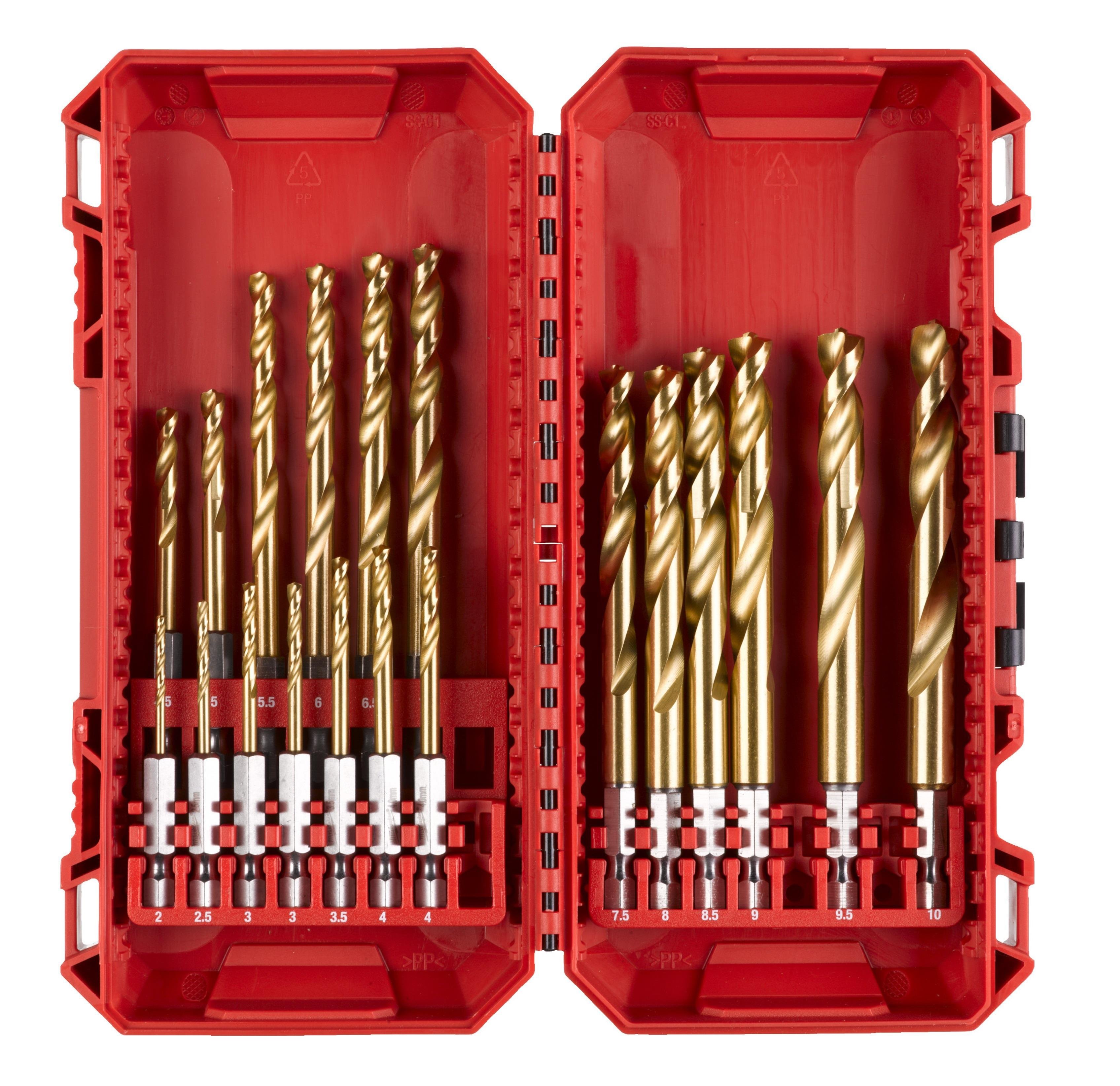 Milwaukee Metal Matkap Ucu Hex Girişli 19 Parça 4932493866Delme Uçları