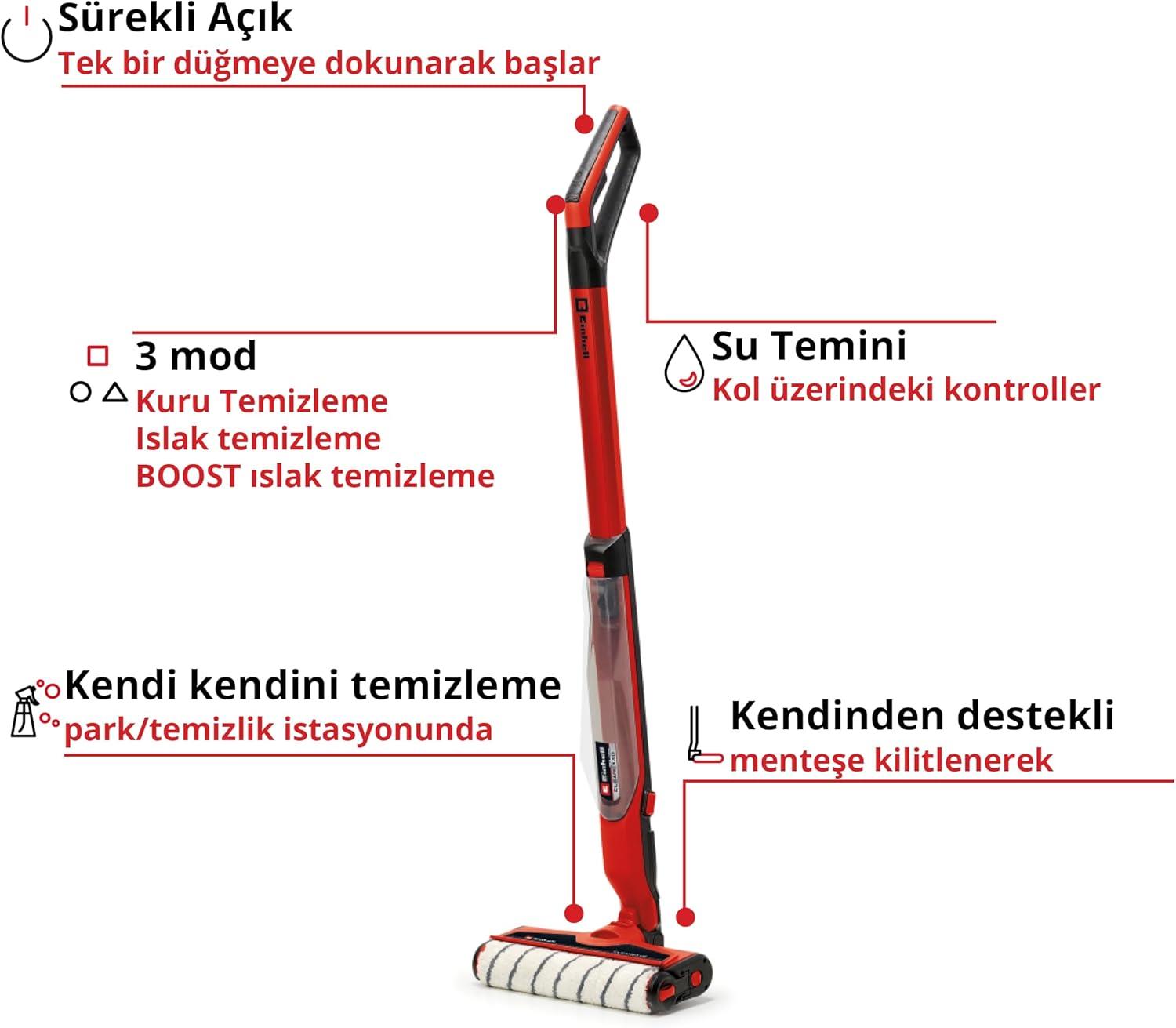 Einhell Cleanexxo Solo Sert Zemin Temizleyici (Aküsüz) 3437110Süpürgeler