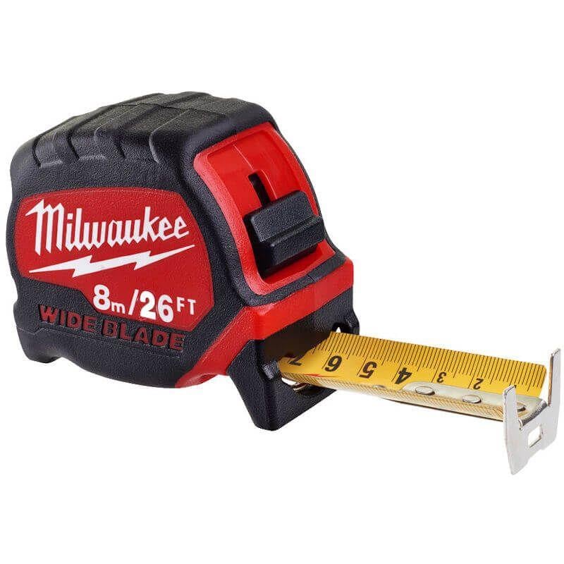 Milwaukee Premium Geniş Bıçak Şerit Metre 8M /26FT 4932471818Şerit Metreler