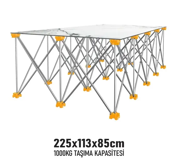 Sgs Katlanır Çalışma Tezgahı 225*113*85 cm SGS922Çalışma Tezgahları