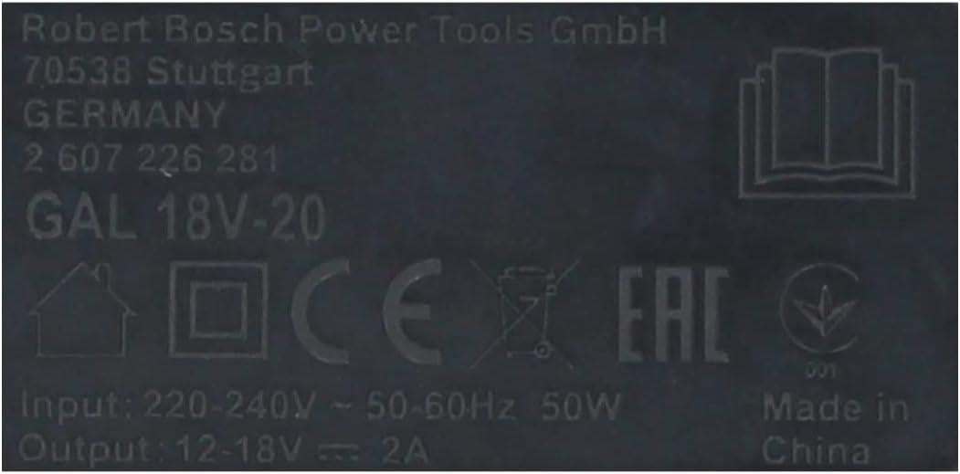 Bosch GAL 18V-20  Profesyonel Akü Şarj Cihazı 2607226281Yedek Akü & Şarj Cihazları