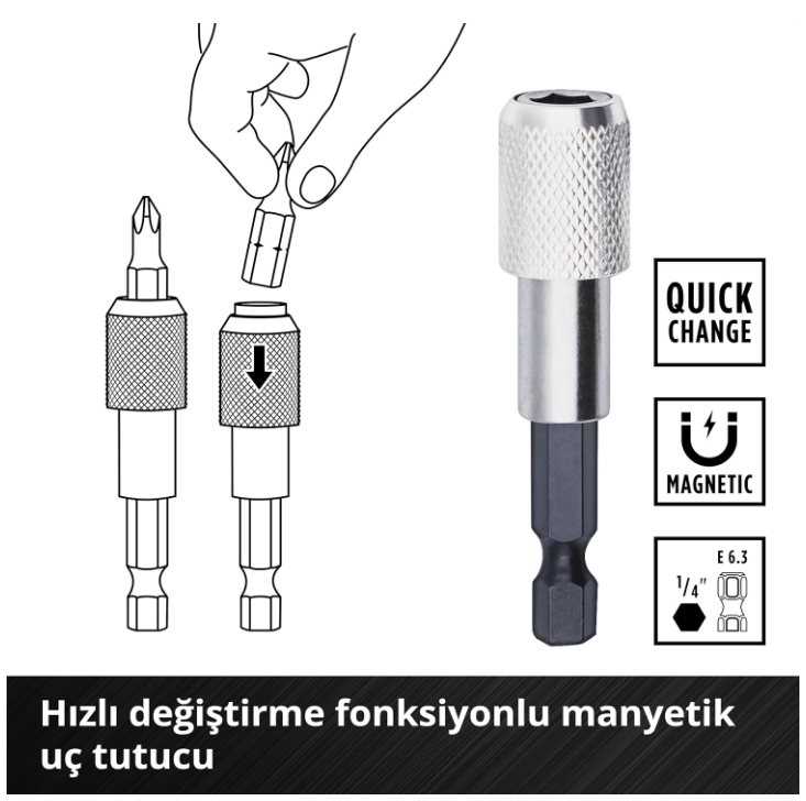 Einhell Matkap+Uç Set 40 Parça 109054Matkap Uçları