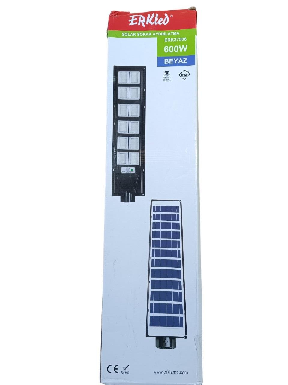 Erkled Solar Sokak Armatürü 600W Beyaz ERK37506Led Panel Armatürler