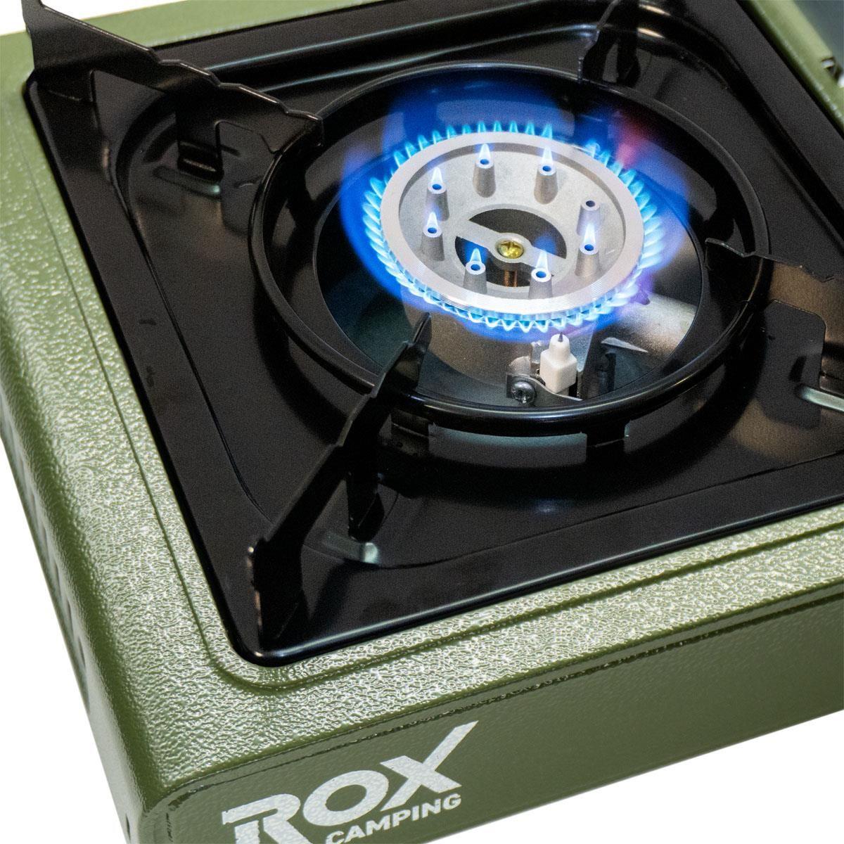 Rox Camping Tekli Portatif Kamp Ocağı 153ROX0188  YeşilKamp & Piknik Malzemeleri