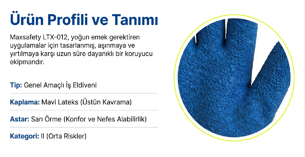 Maxsafety Lateks Kaplı İş Eldiveni Kalın No:10 LTX-012Eldivenler