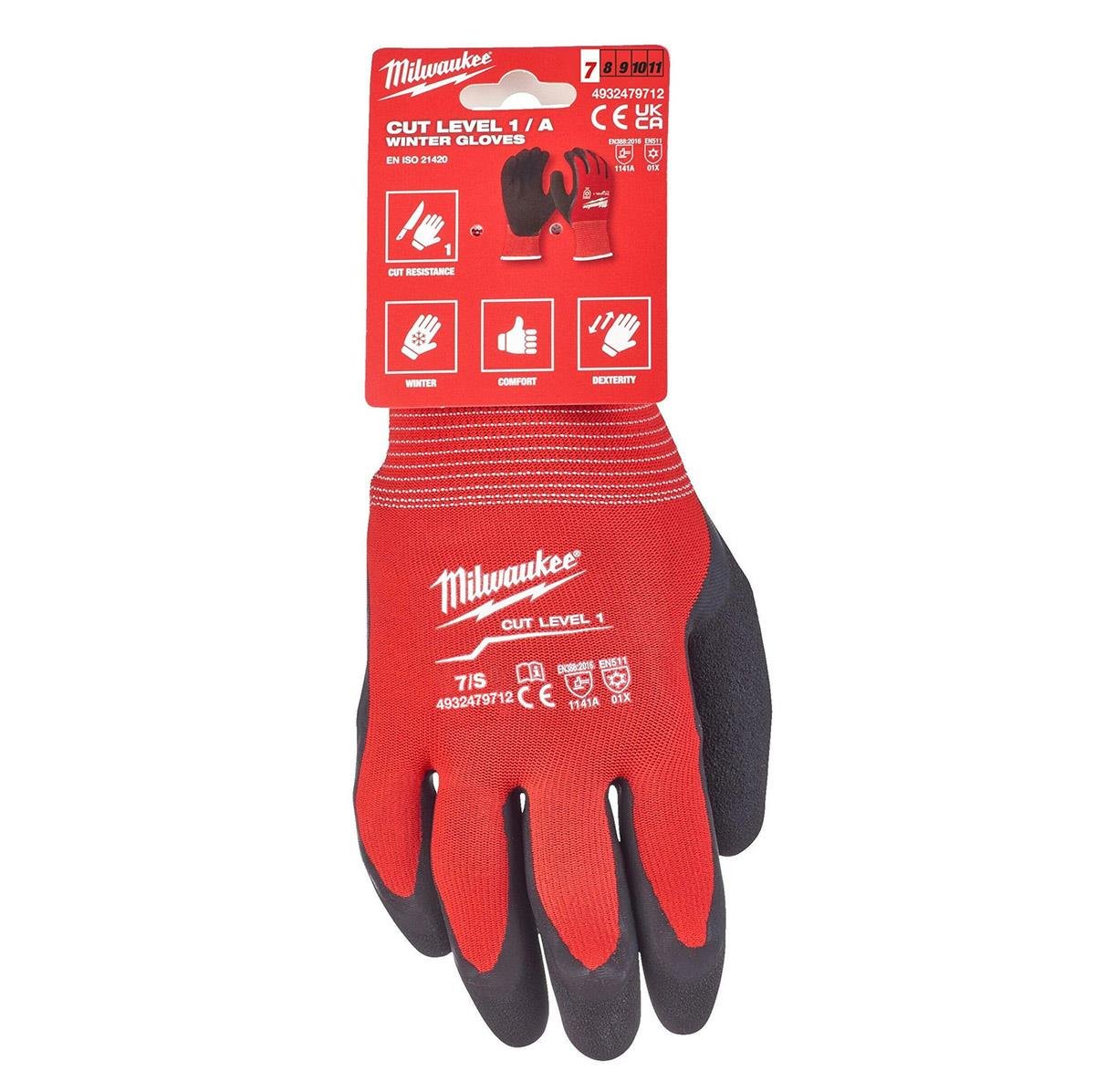 Milwaukee 1.Derece Kesik Korumalı Nitril Eldiven S/7 4932479712Eldivenler