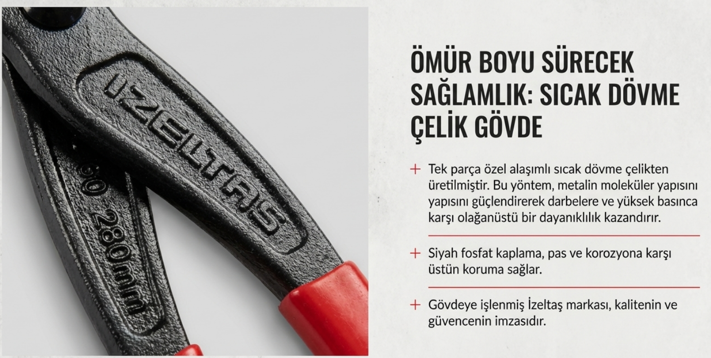 İzeltaş Ağır Betoncu Kerpeteni 280 MM 3835150280Kerpetenler