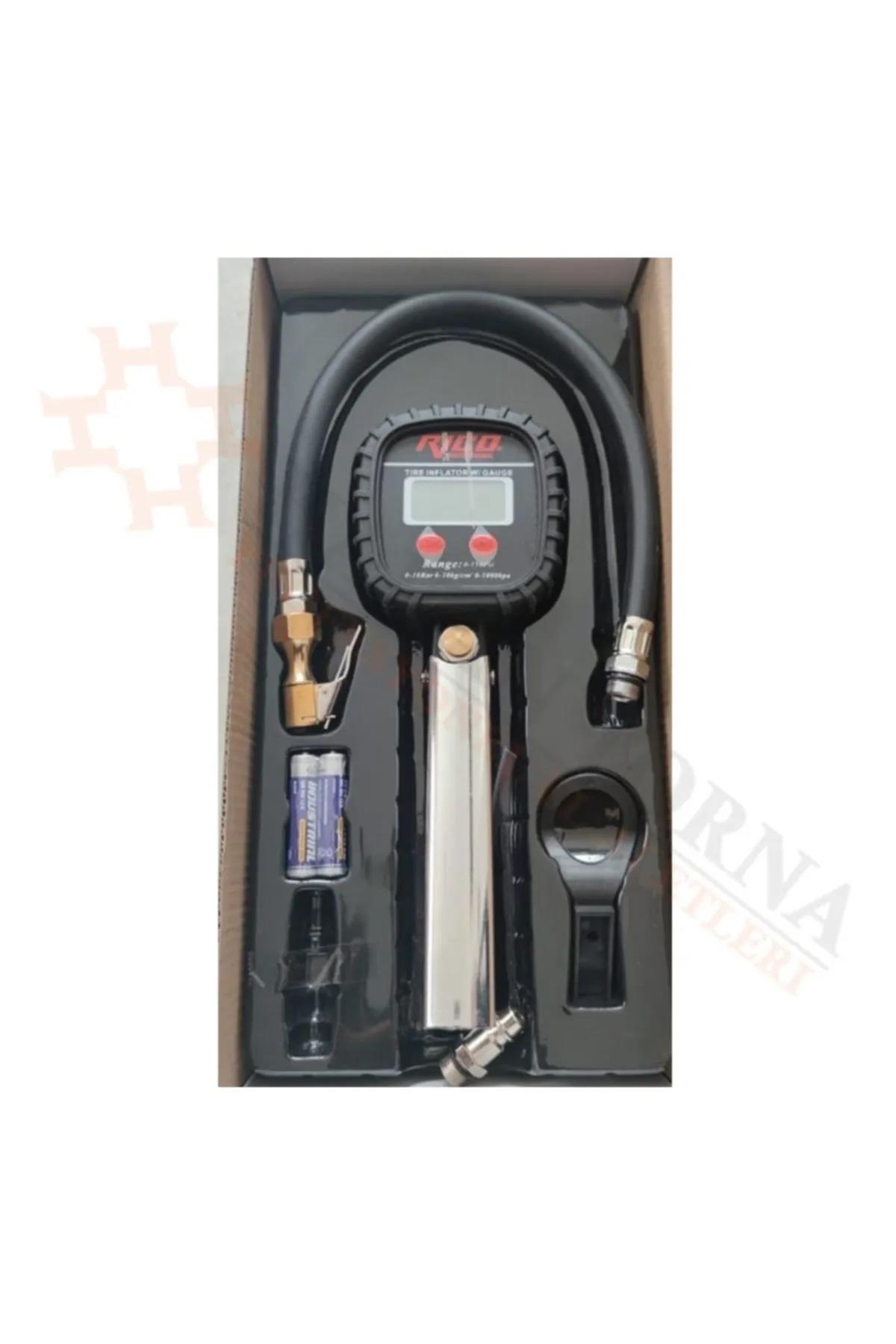 Rico RC0014 Lcd Dijital Profesyonel Lastik Şişirme Tabancası 10 BarEl Pompaları