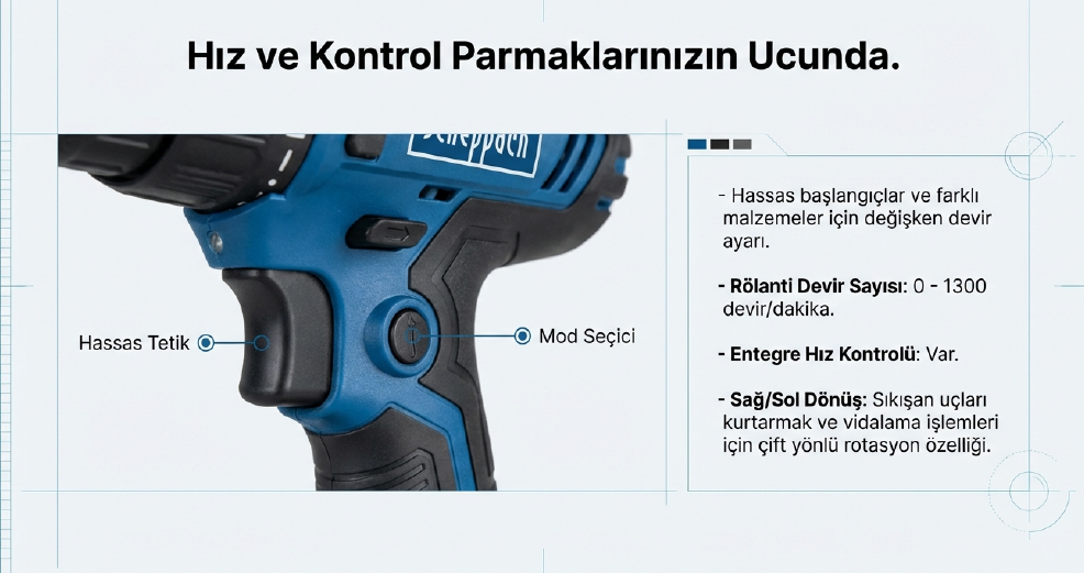 Scheppach Elektrikli Kırıcı Delici DH2260Kırıcı-Delici Matkaplar