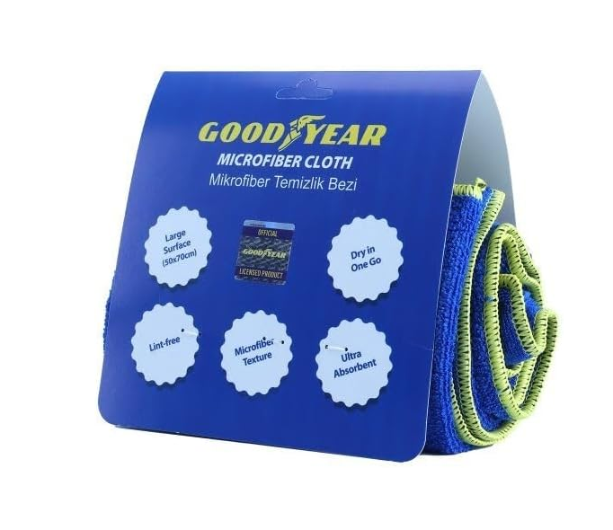 Goodyear Mikrofiber Temizlik Bezi 50*70 Cm Mavi 701062Oto Bakım