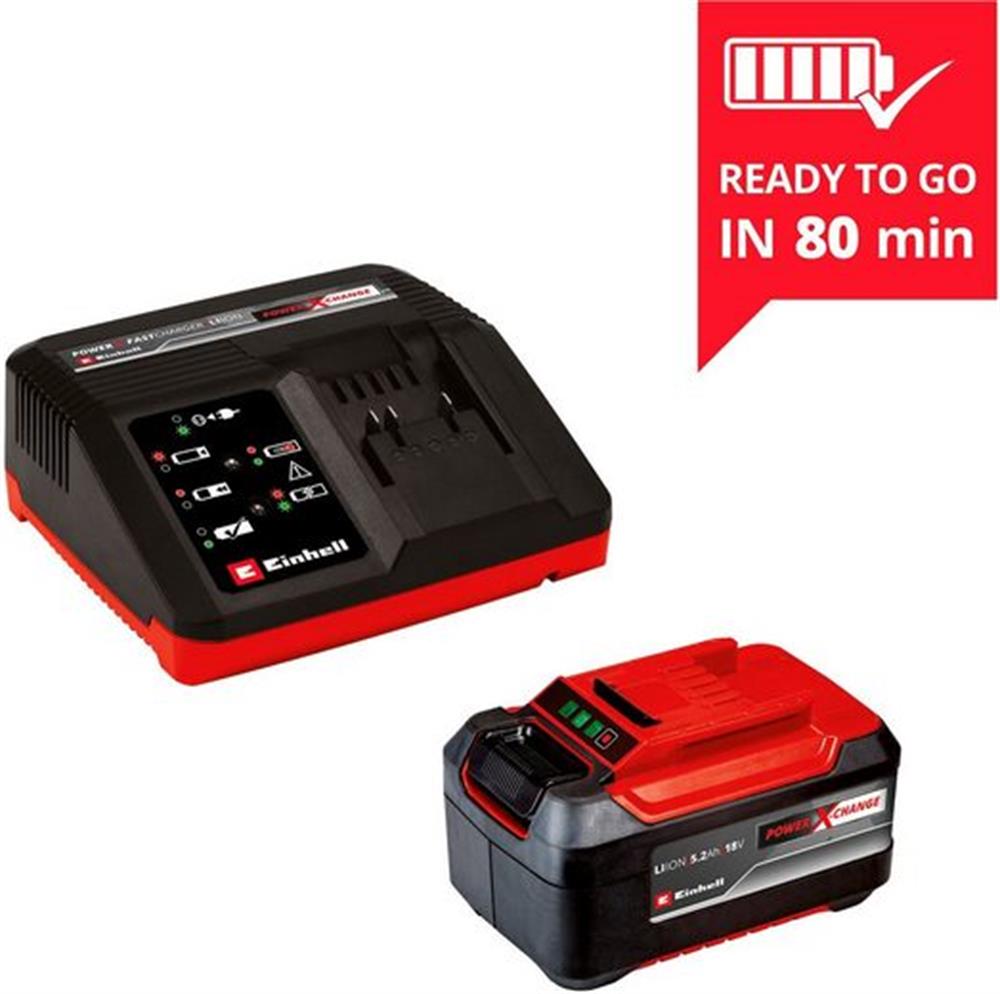 Einhell 18V 5.2AH PXC Akü Ve Şarj Aleti 4512114Yedek Akü & Şarj Cihazları