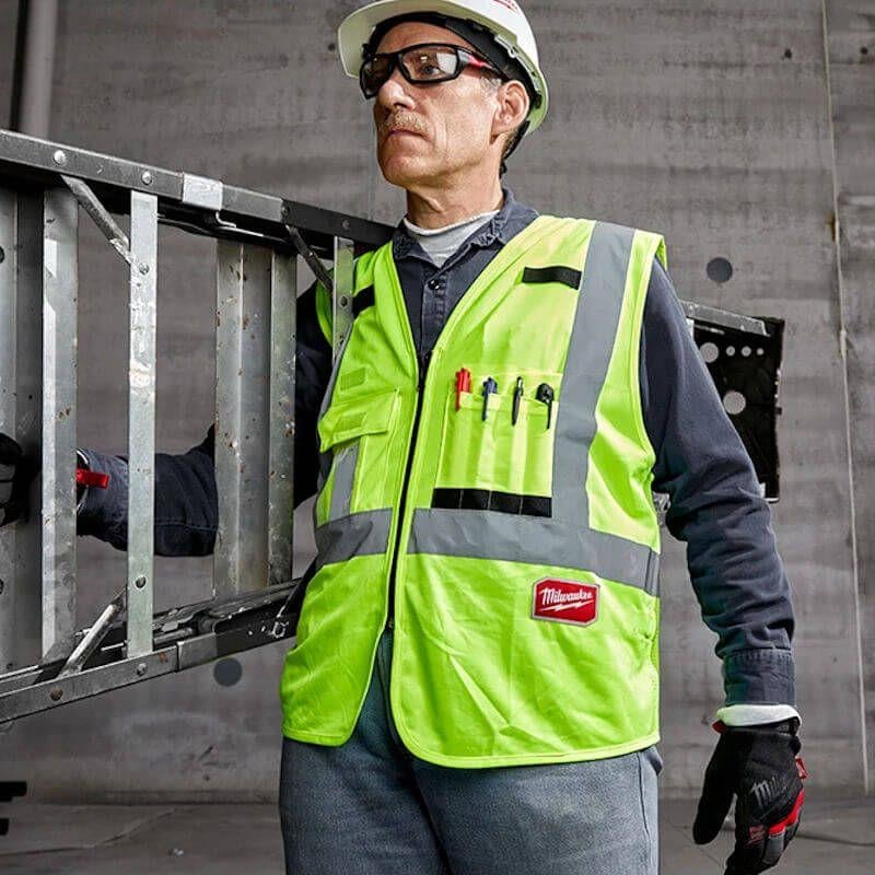 Milwaukee Yüksek Görünürlüklü Yelek Sarı L/XL 4932471890İş Güvenliği Grubu