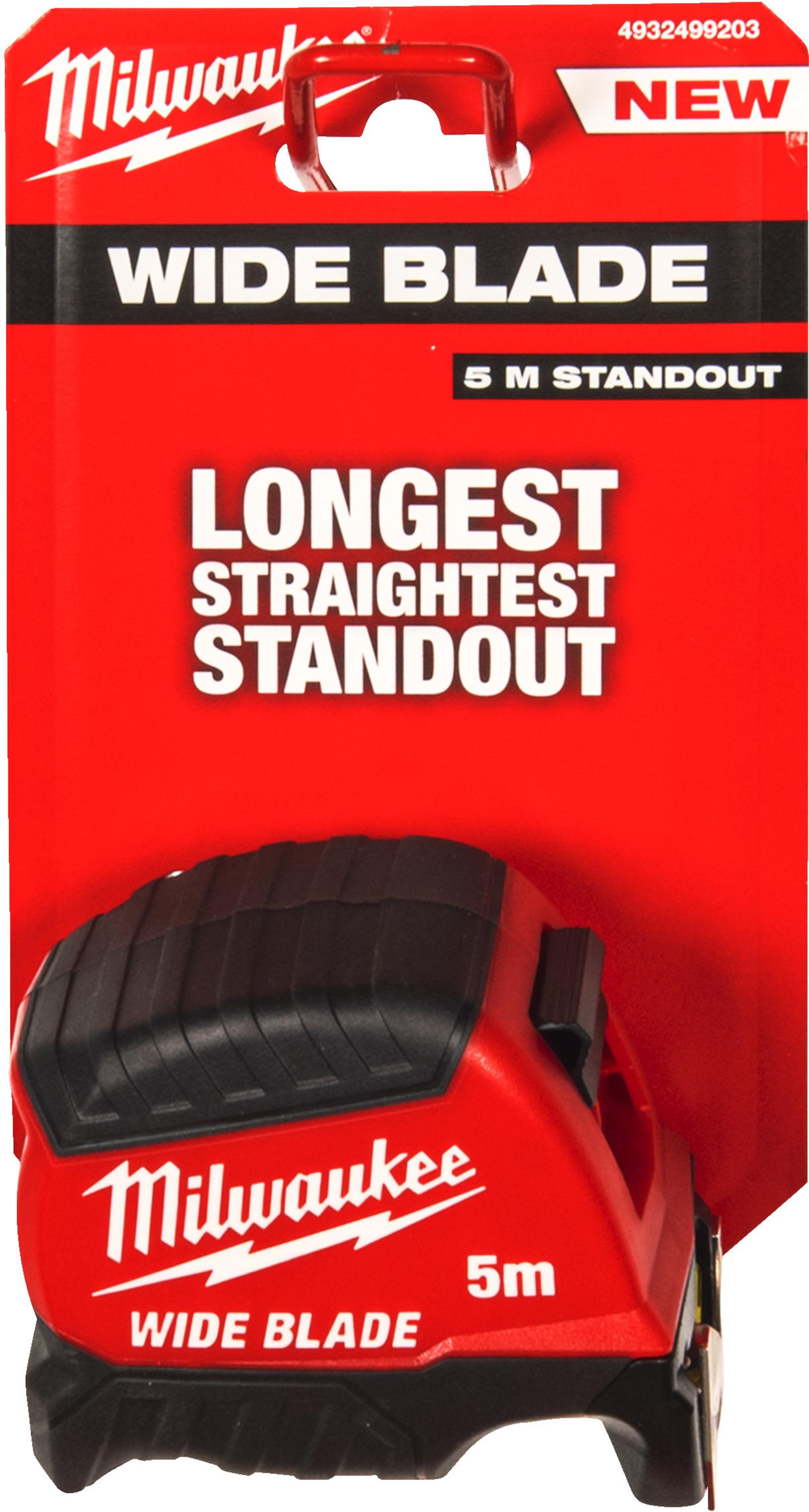 Milwaukee Şerit Metre Geniş Bıçak Nesil 2 5M/35MM 4932499203Şerit Metreler