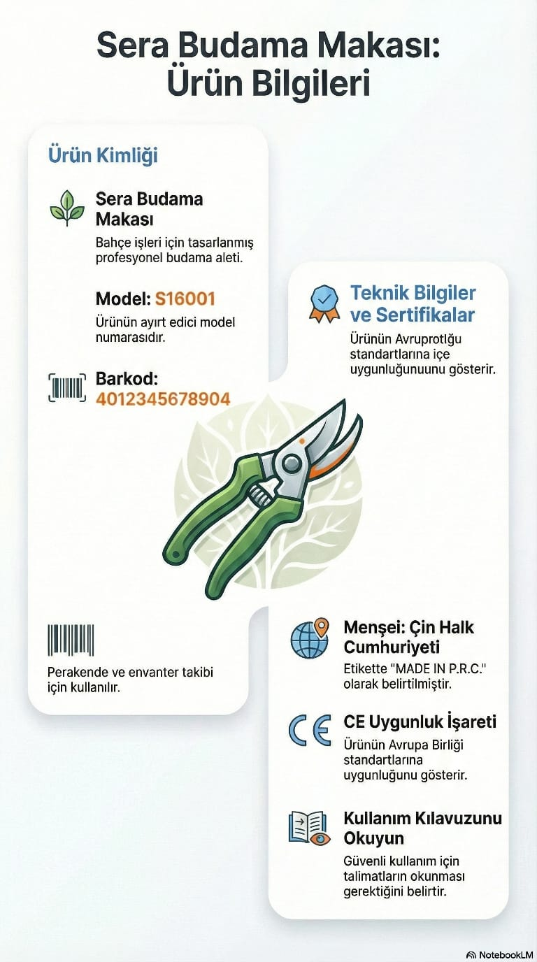 Sera Budama Makası 16001Bağ ve Aşı Makasları