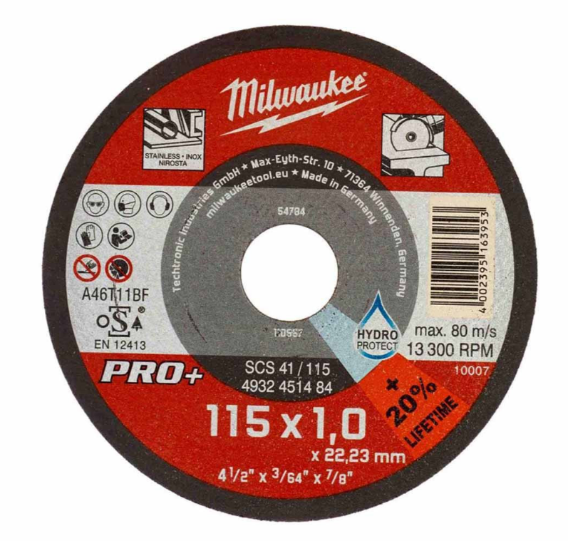 Milwaukee İnox Kesme Taşı Metal Kutu 10'LU 4932478997Kesiciler