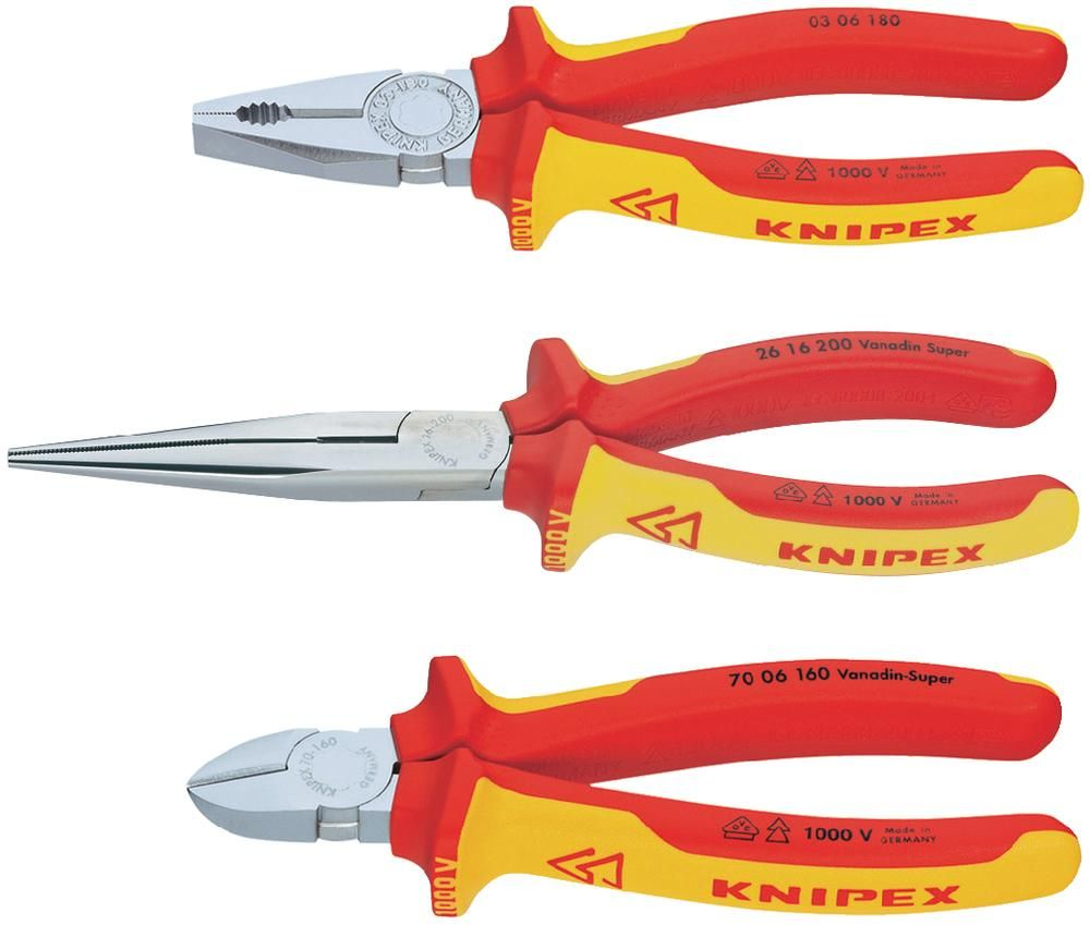 Knıpex 3'lü Pense Seti 002012 Penseler
