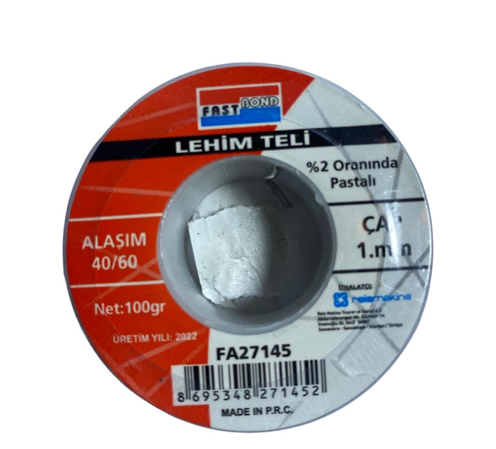 Fastbond Lehim Teli 1 Mm 100gr Fa27145Lehim Telleri