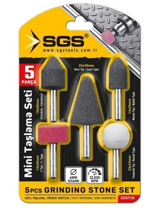 Sgs 5 Parça Mini Taşlama Seti SGS2155Taşlama Grubu