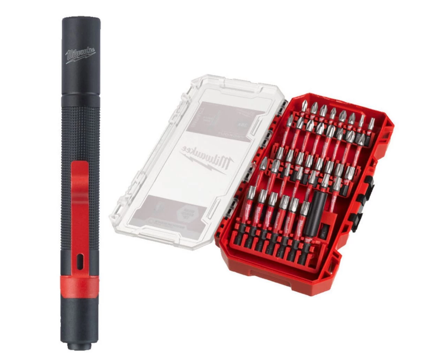 Milwaukee Bits Uç Set 39 Parça Led Fener 4932860932Bits Uçlar ve Adaptörler