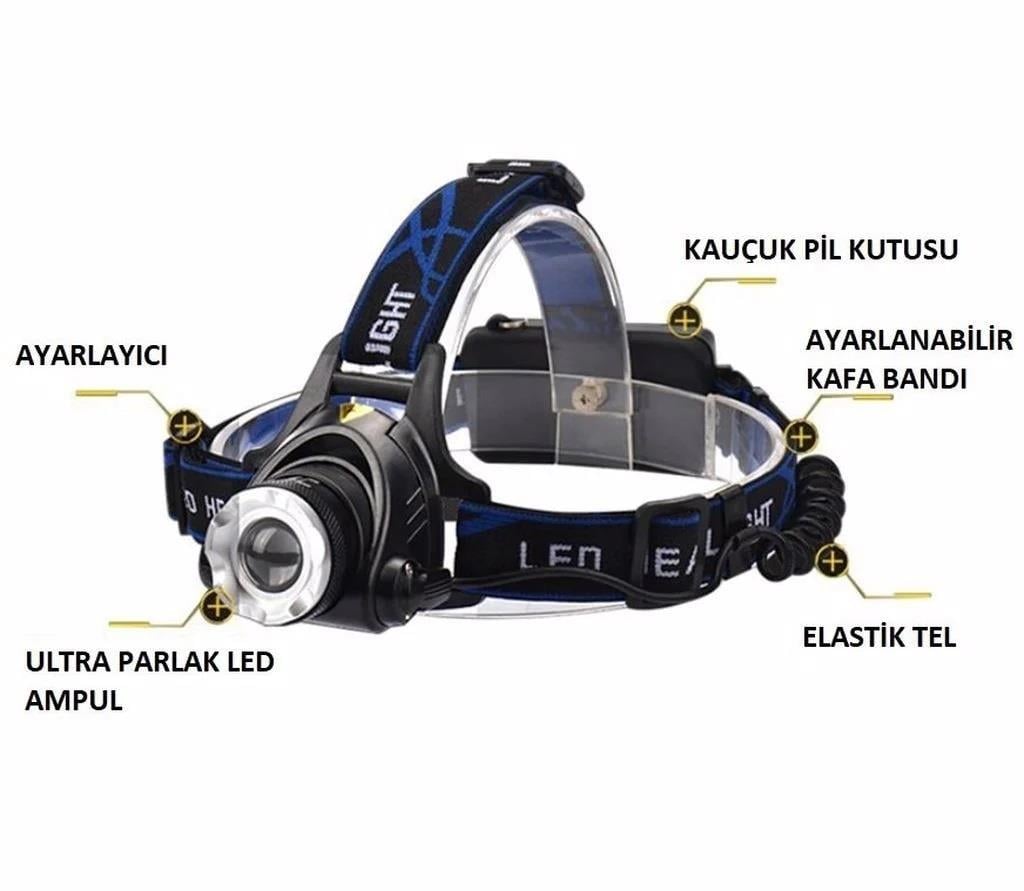 Cata Poyraz Led Kafa Feneri Şarjlı CT-9123Led Grubu