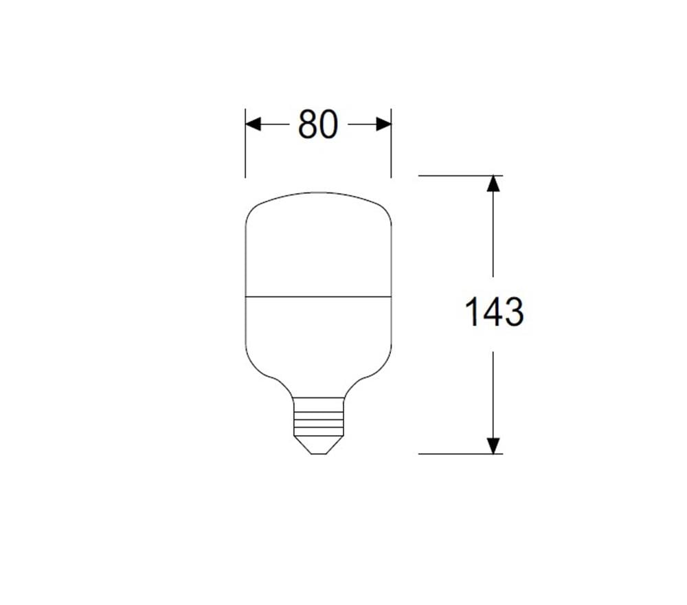 Gecem 20W E27 Duylu Led T Ampul 4000KLed Ampuller