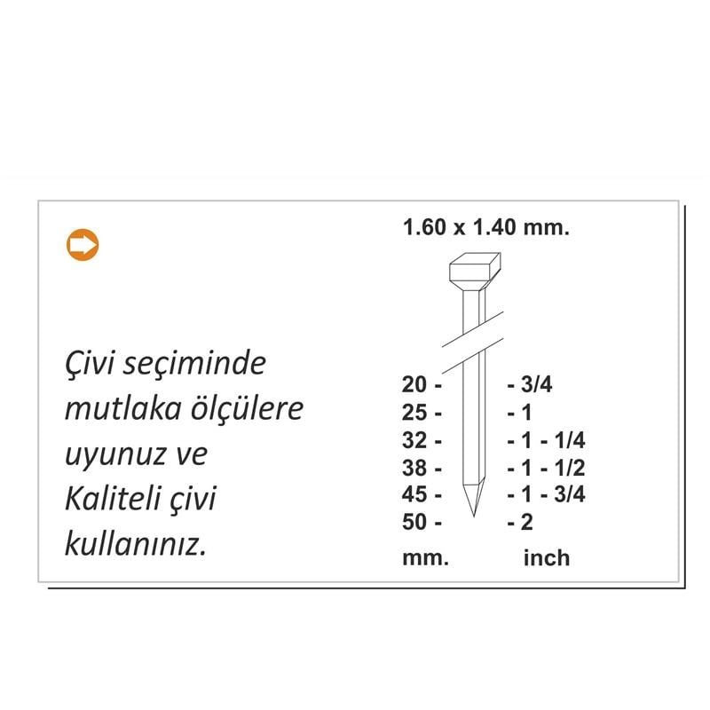 GISON GPF16/50 HAVALI ÇİVİ ÇAKMA TABANCASI