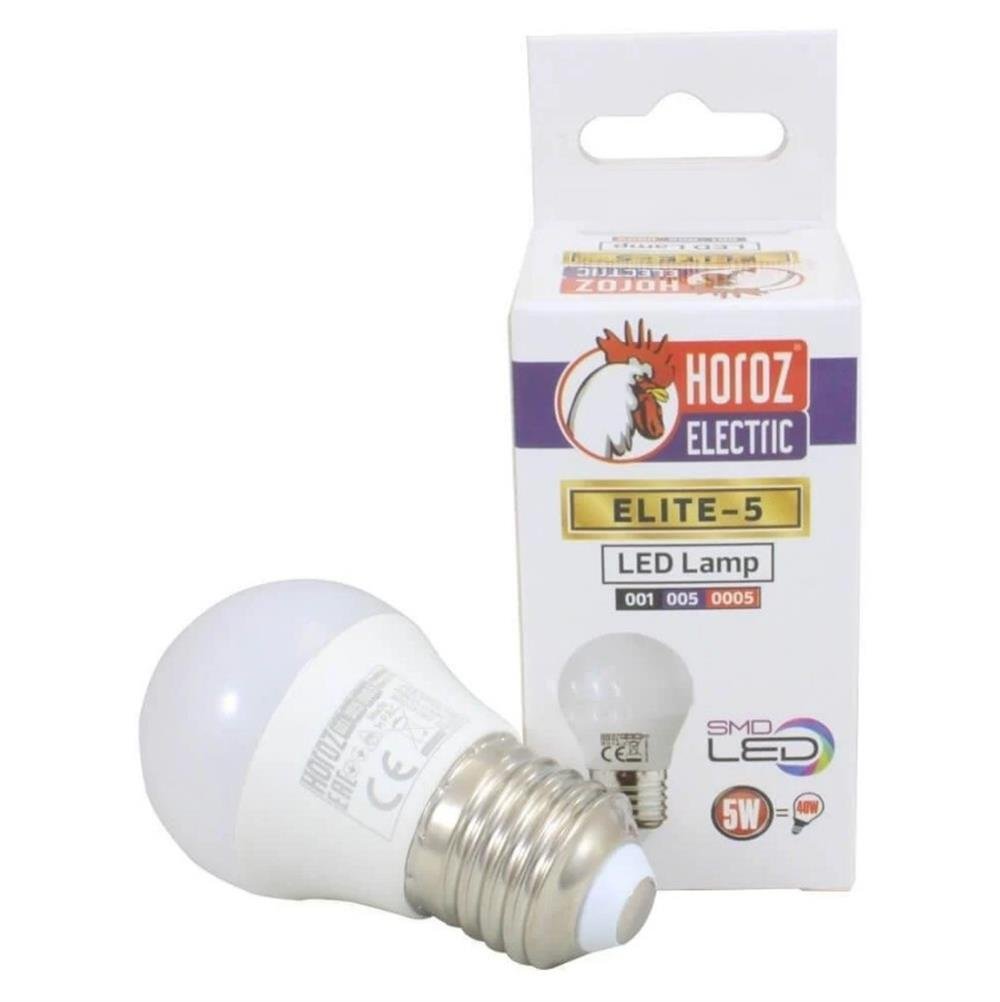 Horoz 5W E27 6400K Beyaz Led Ampul Elıte-5Led Ampuller