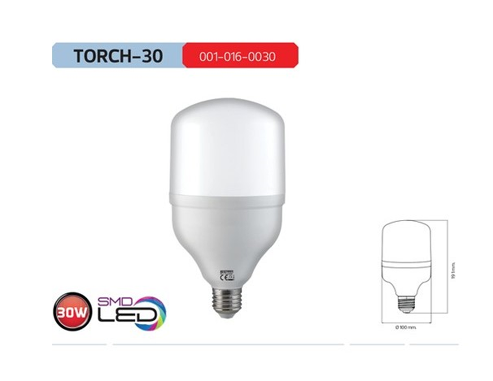 Horoz Led Ampul 30W Beyaz E27 Torch-30Led Ampuller