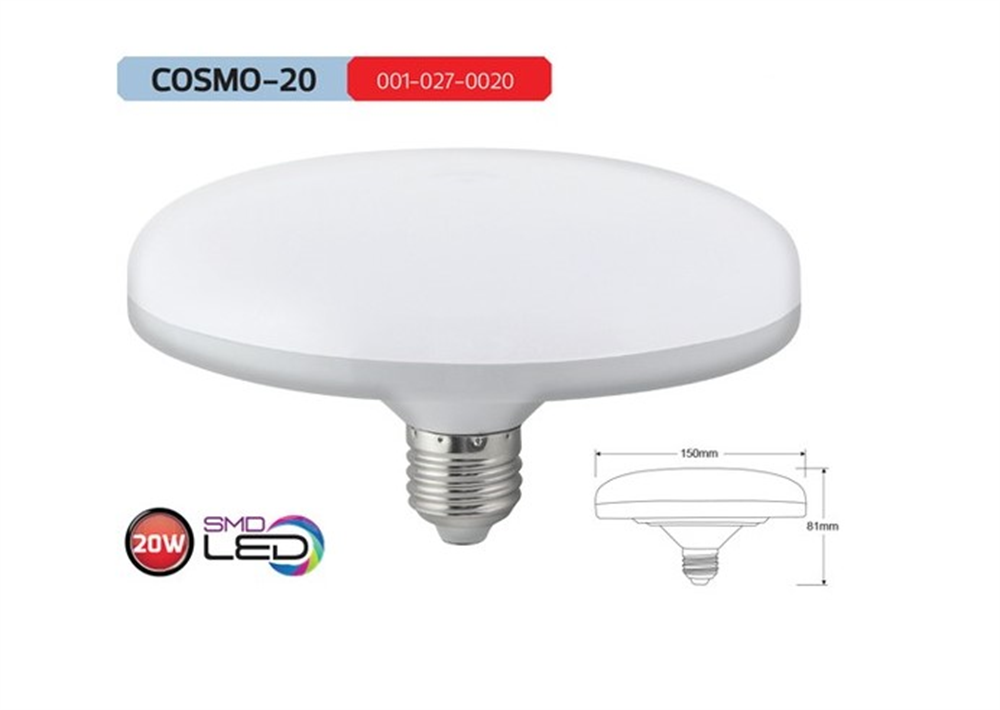 Horoz Led Ampul Cosmo-20W Beyaz E27Led Ampuller