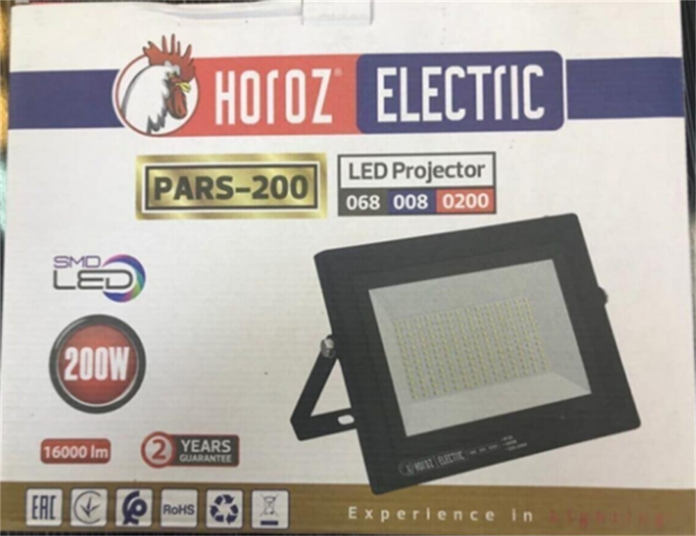 Horoz Led Projektör 200W Beyaz Pars-200Led Projektörler