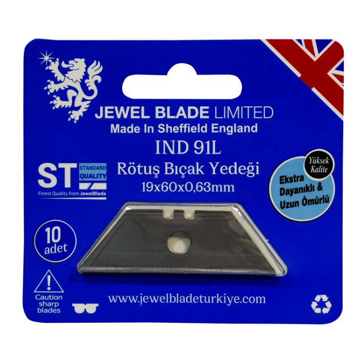 Jewel Rötüş Bıçak Yedeği 19x50x0,43mm 10 Lu PaketMaket Bıçakları ve Yedekleri