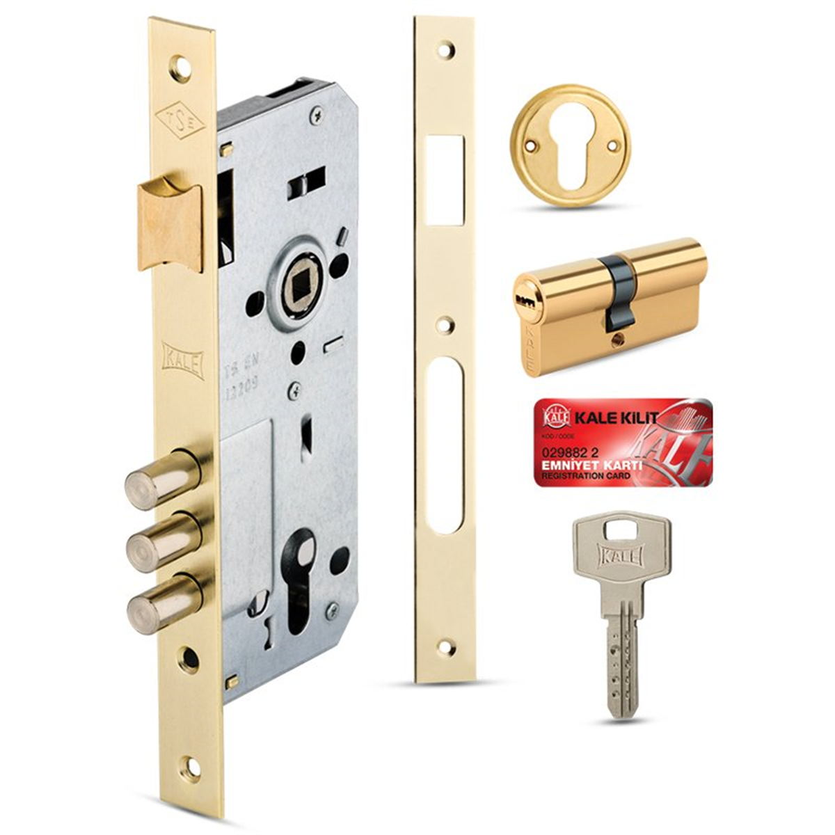 Kale Silindirli Gömme Kapı Kilidi 2000 45mm