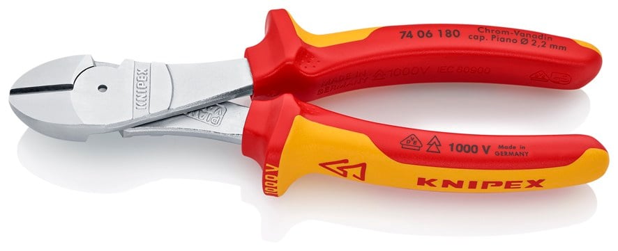 KNIPEX 74 06 180 AĞIR TİP VDE YAN KESKİ